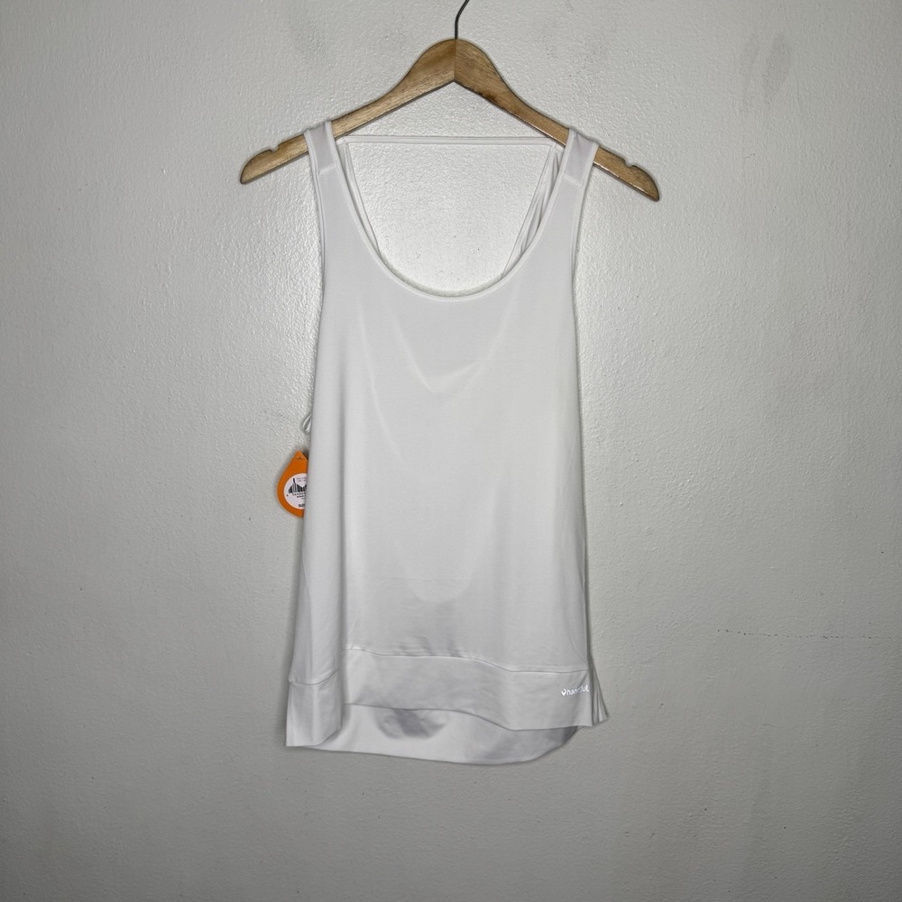 New Handful Two Way Scoop White Tank‎ Top Summer Casual Women's Medium